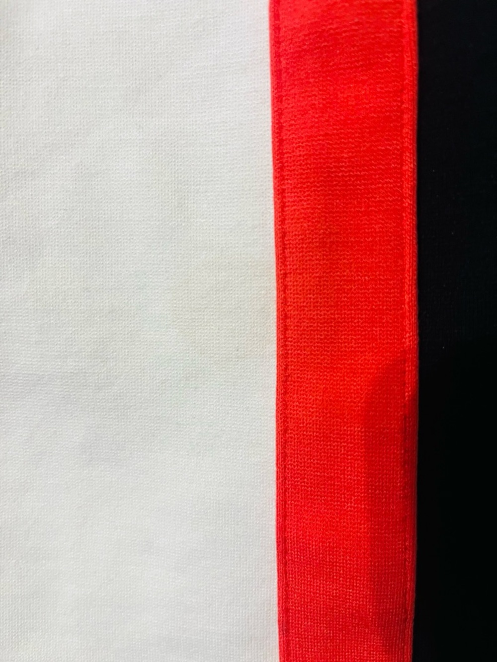 Diane Von Furstenberg Navy Midi Dress with White and Coral Center Stripe Sz 4 - Picture 4 of 5